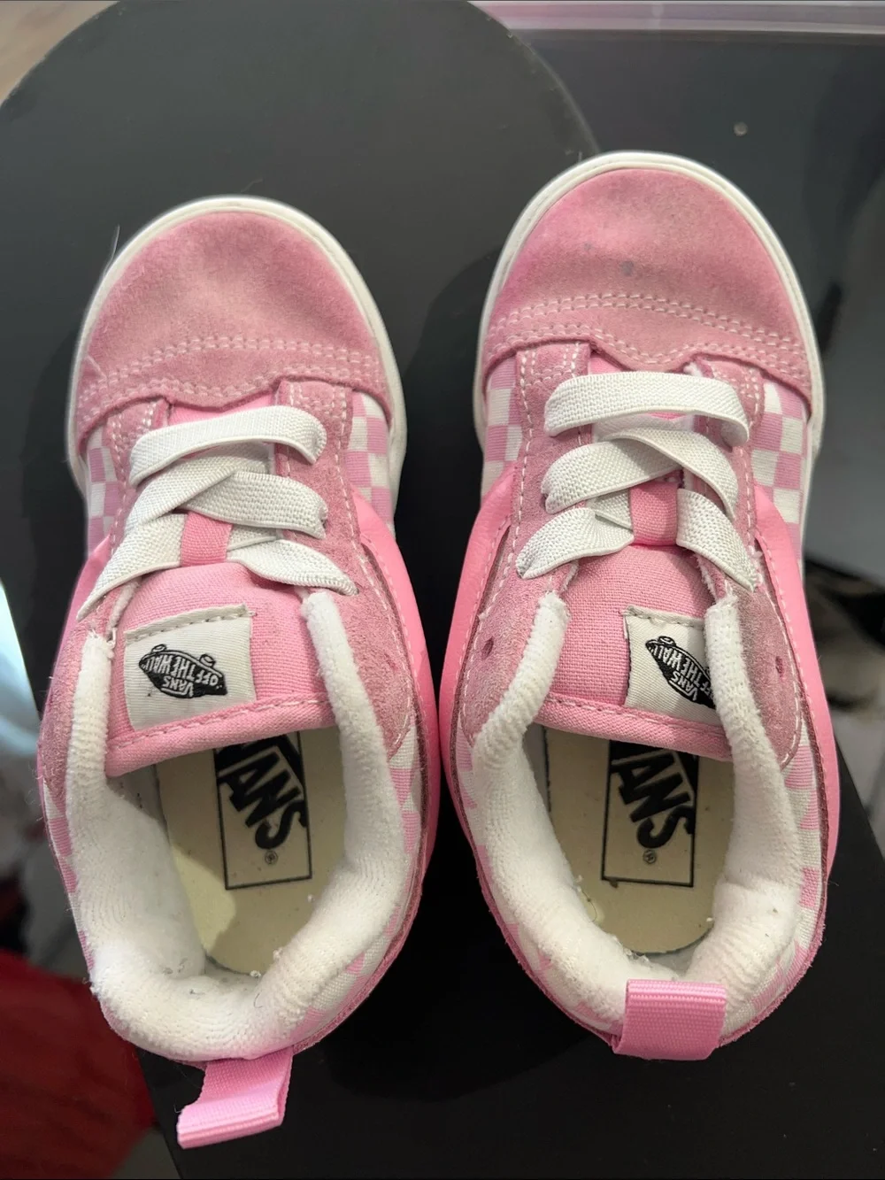 Vans Pink Checkerboard Old Skool LX Sneakers